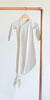 Bamboo & Organic Cotton baby knot gown white