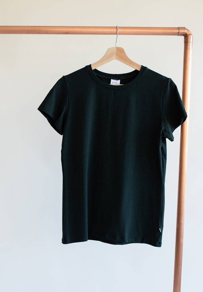 Bamboo & Organic Cotton Ladies Green T-shirt