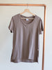 Bamboo & Organic Cotton Ladies tan t-shirt