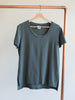 Bamboo & Organic Cotton Ladies green grey t-shirt