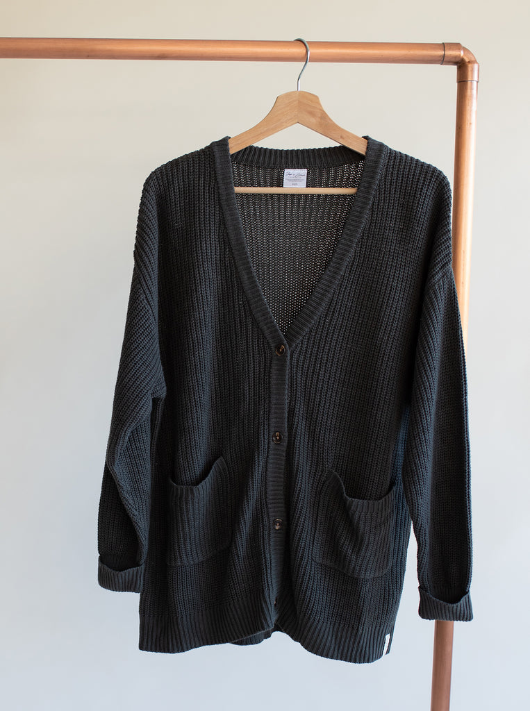 Bamboo & Organic Cotton Ladies Grey knit button cardigan 