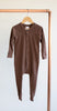 Bamboo & Organic Cotton baby brown sleeper pajamas