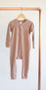 Bamboo & Organic Cotton baby pink sleeper pajamas