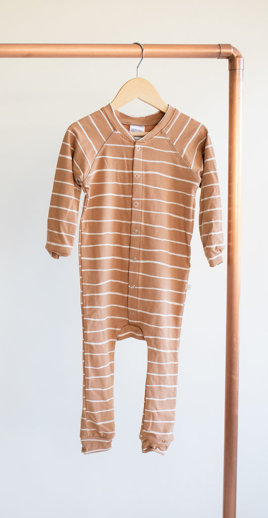Bamboo & Organic Cotton baby stripes sleeper pajamas
