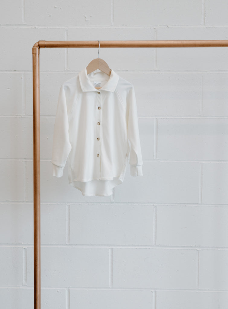 Bamboo & Organic Cotton kids White button up top