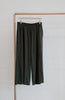 Ladies cropped black wide leg pants Bamboo & Organic Cotton