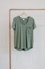 Ladies green T-shirt Bamboo & Organic Cotton