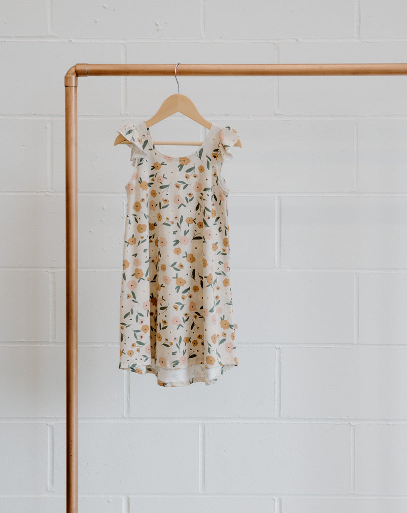 Bamboo & Organic Cotton Summer Floral Cross back dress