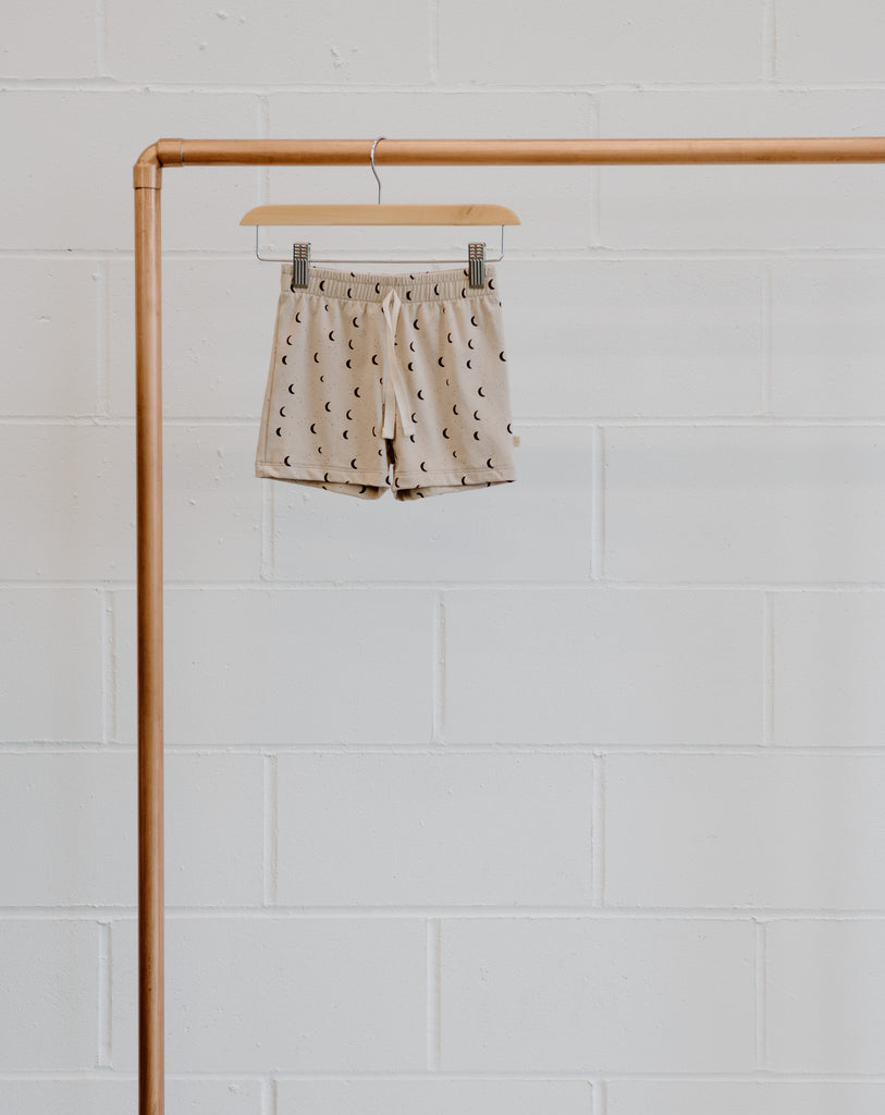 Kids Bamboo & Organic Cotton Moons shorts 